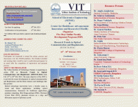 Research Trends in Optical Communication and Biophotonics RTOCB-2024 Faculty Development Program Poster